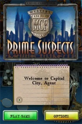 Mystery Case Files - Prime Suspects (Europe) (En,Fr,De,Es,It,Nl) screen shot title